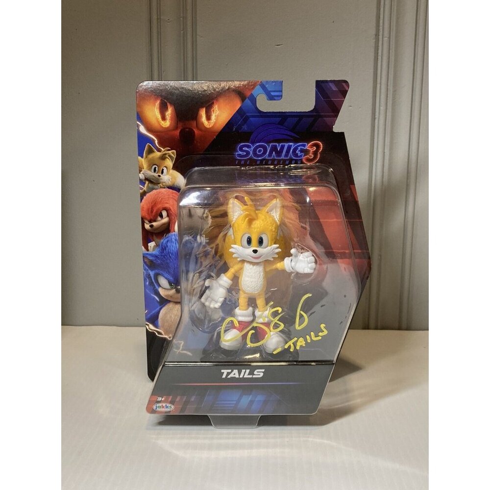 Sonic The Hedgehog 3 Movie TAILS Figure 2024 Signed Colleen O’Shaughnessy +proof